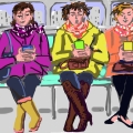 Texting on the Q Train