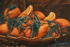 "Oranges Marrakesh" 26 x 48 inches. oil on linen