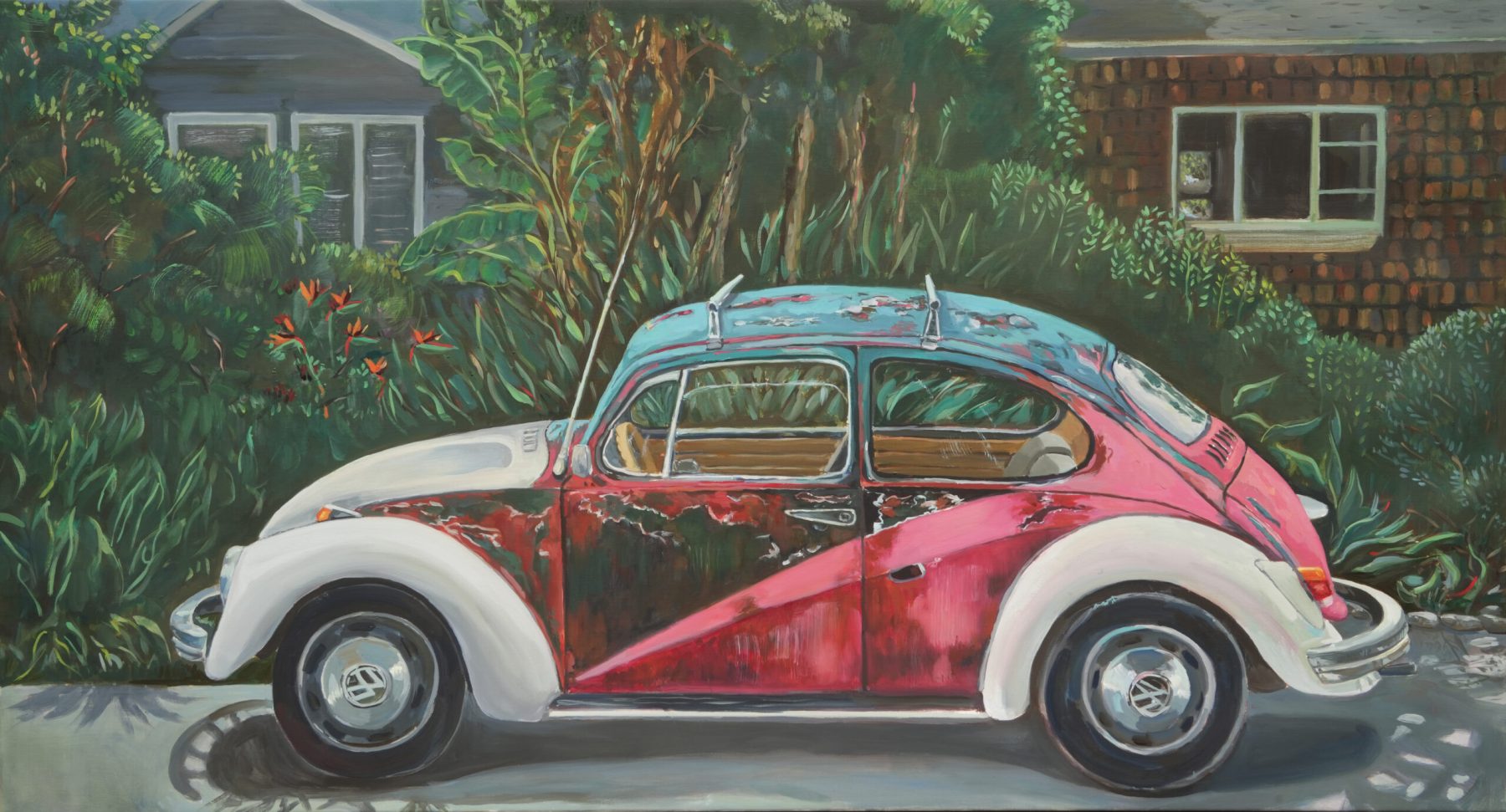 Laguna Dayze, 26x48 inches oil on linen