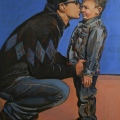 "Father's Day Retiro Park 11" 40 x 30 inches. oil on linen