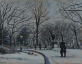 "Right After a snow storm in Central Park " 16 x 20" inches oil on linen