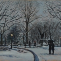 "Right After a snow storm in Central Park " 16 x 20" inches oil on linen