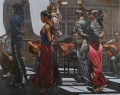 "Rehearsal at Chapura Studios" I 34 x 48 inches. oil on linen